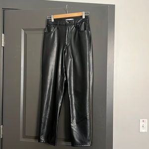 Straight Leg leather pants